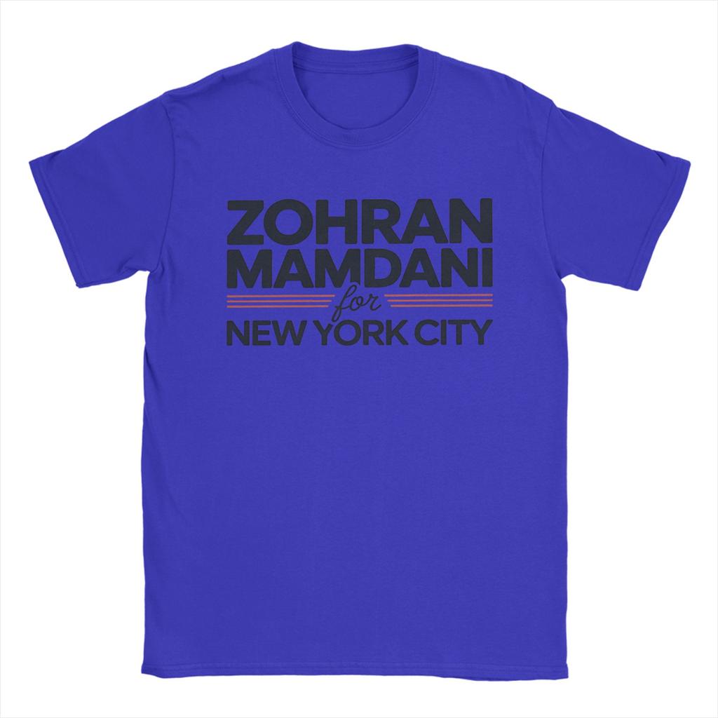 Hipster Zohran Mamdani T-Shirt for Men Crewneck Cotton T Shirts Short Sleeve Tee Shirt 4XL 5XL Clothing