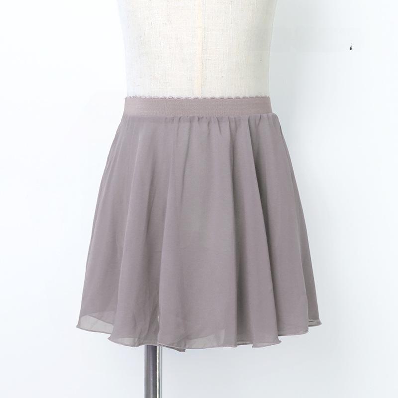 Детская балетная юбка из шифона - полудлинная, цельная, с фартуком на шнуровке