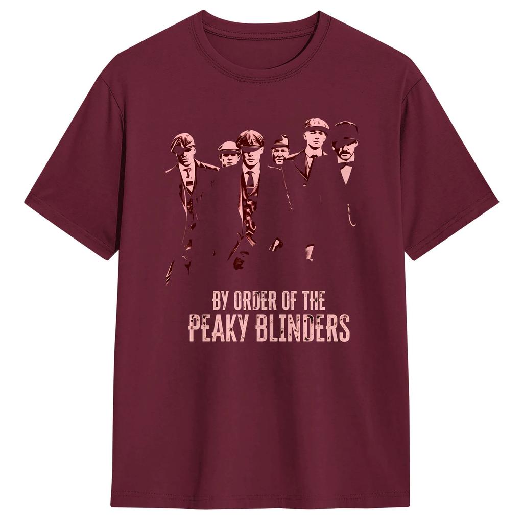 Funny By Order Of The Peaky Blinders TShirt for Men O Neck Cotton T Shirts Short Sleeve Tee Shirt Plus Size Tops