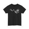 Spooky Frog Skeleton Animal Bone Outline Graphic T‑Shirt SIZE S‑5XL