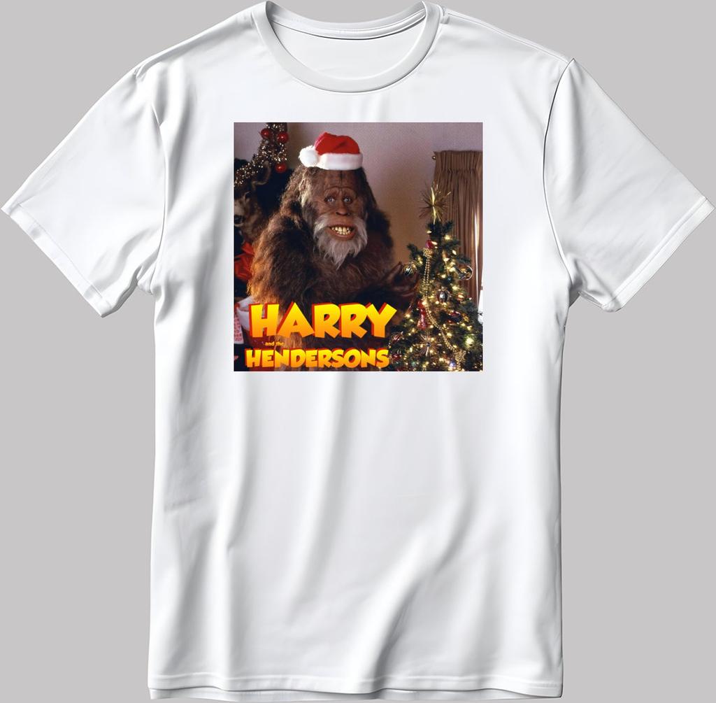 Bigfoot and Harry The Handersons Short Sleeve White-Black Men's / Women's T Shirt C224