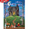 Halloween Diamond Painting Full Round Pumpkin New Arrival Cartoon Diamond Embroidery
