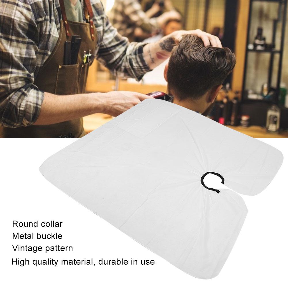 Unique Skull Pattern Hair Cutting Cape Cloth Hairdressing Apron Hair Salon Accessories White