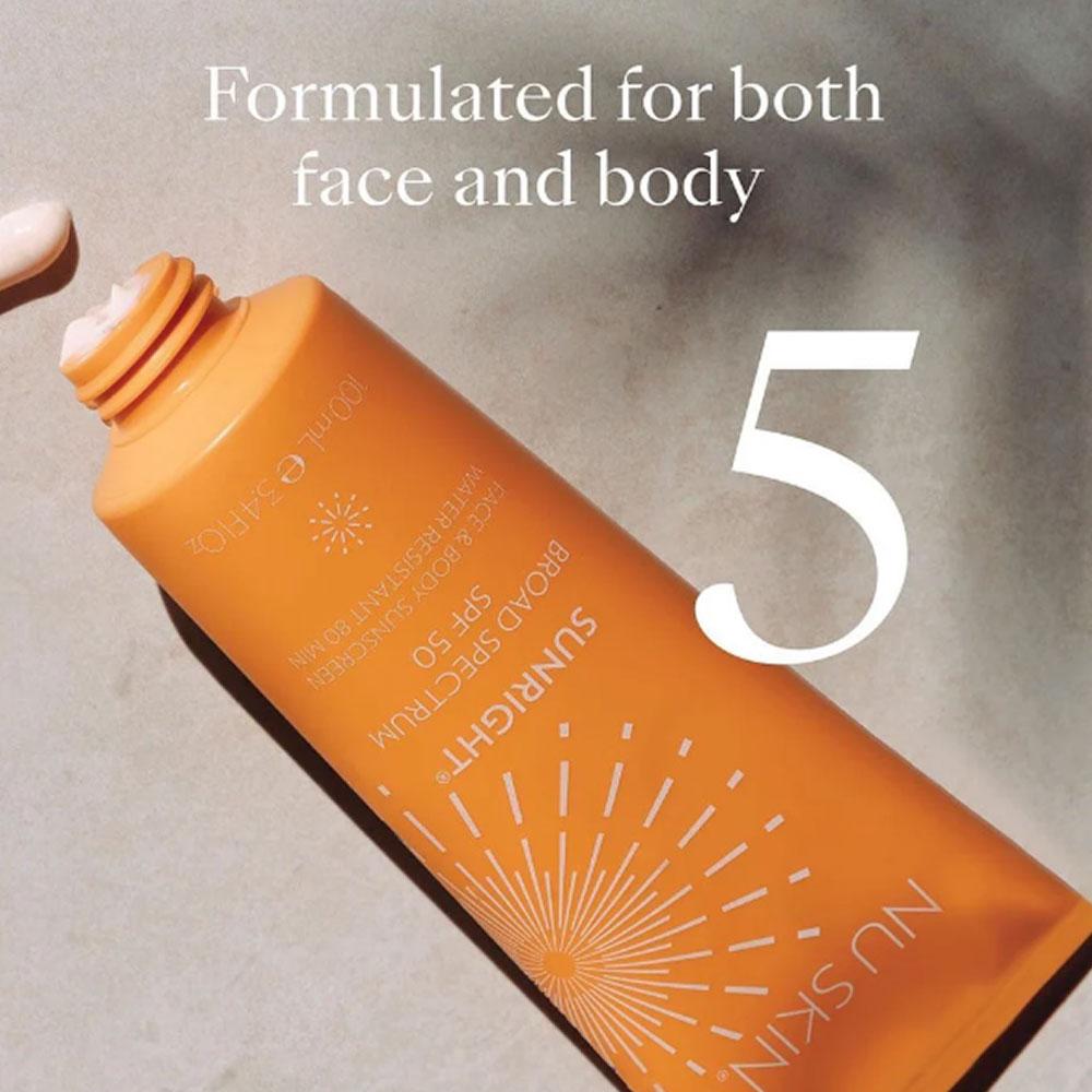 NU SKIN Sunlight Face & Body Sunscreen 100ml (SPF50+)
