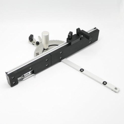 Woodworking DIY Tool Miter Gauge and Joint Jig Kit with Box Adjustable Flip Stop