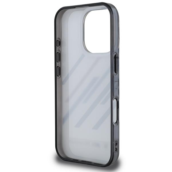 BMW BMHCP16L23HTRAG iPhone 16 Pro 6.3" gray/grey hardcase Motorsport IML Random Stripes