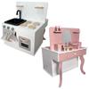 YouTen Dresser Play Kitchen Reversible 2way Original Design Wooden Interior Play Set Toys Pretend Play Birthday Stall Toy Kitchen Play House Kitchen