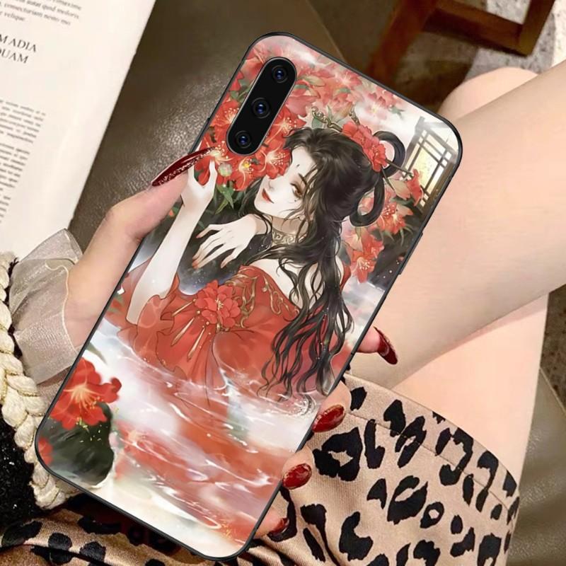 Ancient Beauty Phone Case For Samsung A91 A81 A73 A72 A71 A30S A20 A12 A13 A52 A53 4G 5G Soft Black Phone Cover