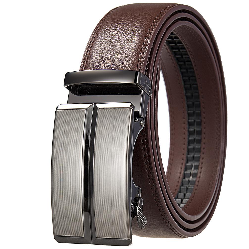 Двухслойный ремень, ремень с автоматической пряжкой, мужской ремень, повседневный, аксессуары Ly36-87136-1