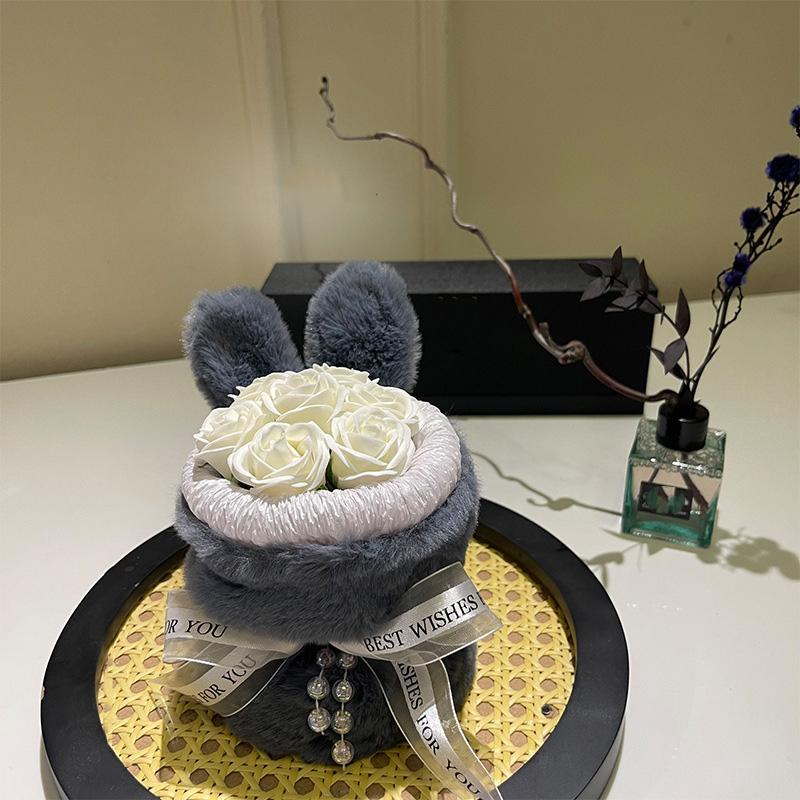 Мыло Цветок Домашние Свадебные Украшения Ароматические Навсегда Кроличьи Уши День Матери Подарок На День Рождения