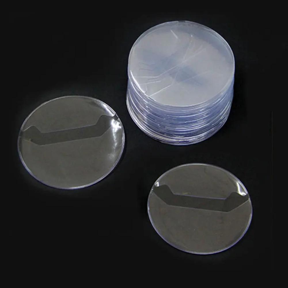 5Pcs Badge Protector Badge Display Sleeve Transparent Badge Protective Sleeve Badge Pins