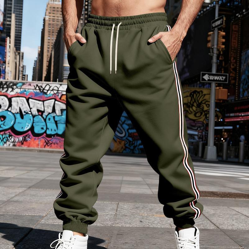 Outdoor Men's Loose-Fit Casual Minimalist Vintage Training Jogging Trousers