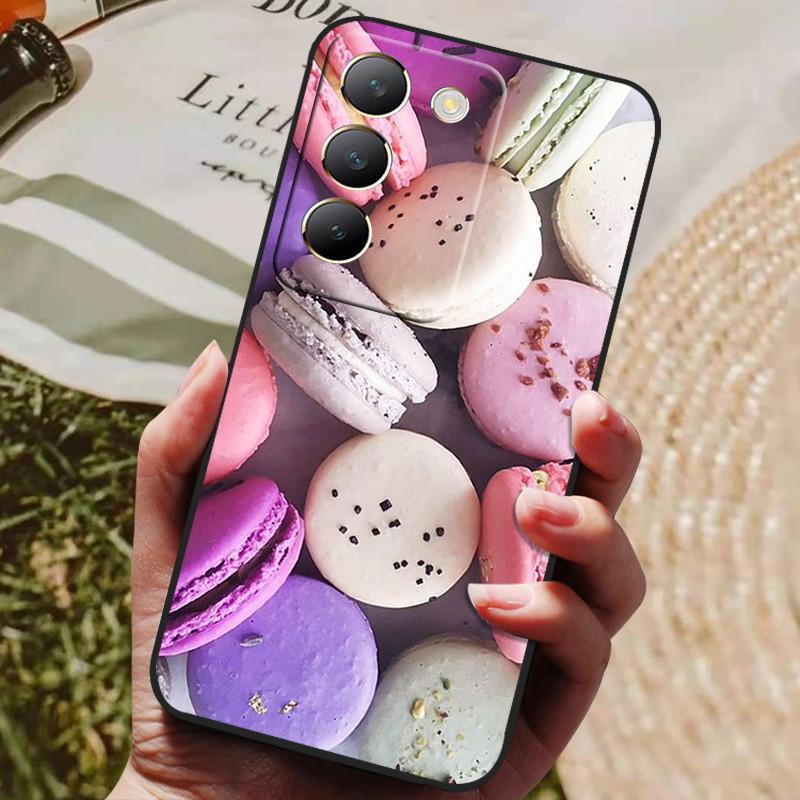 Для чехла Vivo V40 SE Роскошные Милые TPU Мягкие Силиконовые Чехлы для Телефона для Vivo V40 SE 5G Защитные Оболочки Бамперы Para Vivo V40SE Capa