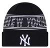 New Era Knit Beanie New York Yankees MLB SPORTS KNIT BEANIE NAVY NEW ERA NEW YORK YANKEES [Used]