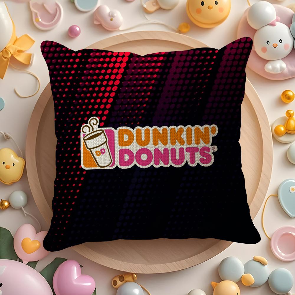 Забавный Кофе Кастомизация D-Dunkin Donuts Наволочка Диван Гостиная Спальня Изголовье Спинка Подушка Квадратная Подушка