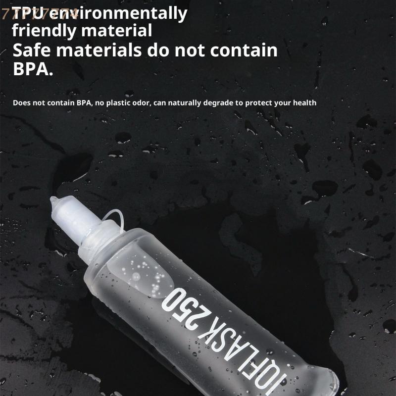 Folding Water Bottle TPU Collapsible Soft Flask Outdoor Sport Hiking Camping Running Portable Soft Water Bottle