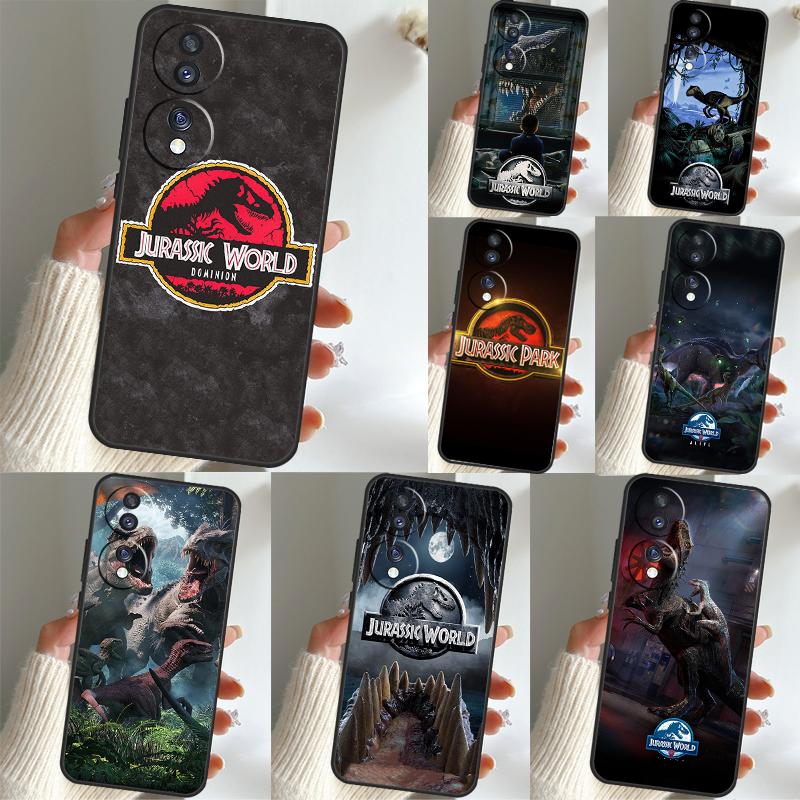 Jurassic Park Dinosaur World Cover For Huawei P30 P50 Pro P20 P40 Lite P Smart 2019 Nova 5T Honor X9a 50 70 X7 X8 Case