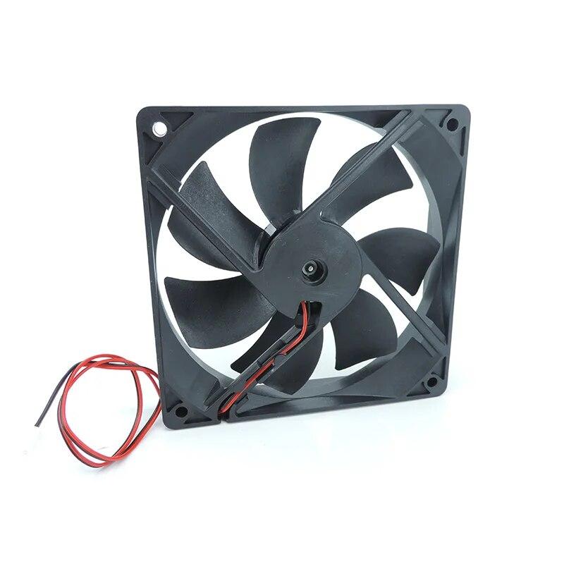 120 мм 12 см 12025 вентилятор постоянного тока 5 В 12 В 24 В 120 мм * 120 мм * 25 мм бесщеточный охлаждающий вентилятор маслосодержащий 2-контактный компьютерный корпус для ПК кулер 12 см 0,1 А