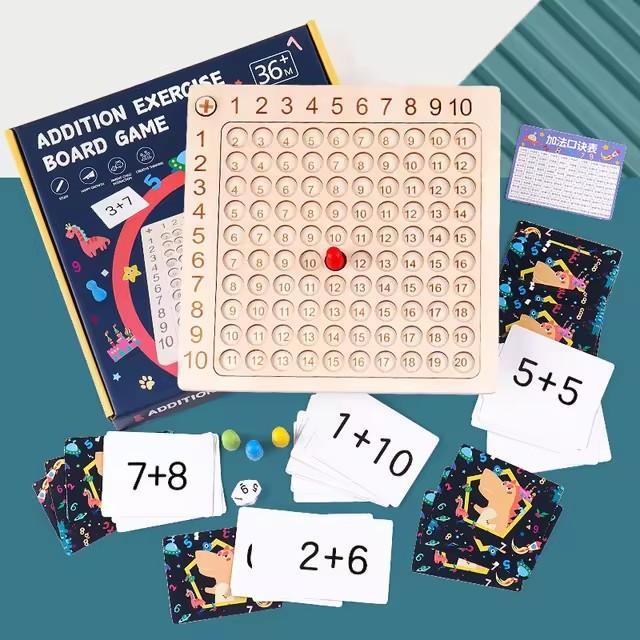 Детская Монтессори игра-головоломка «Таблица умножения 99» Математические деревянные игрушки Обучение детей Образовательная логическая головоломка Обучающая игрушка