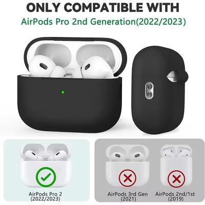 Чехол для Airpods pro 2 с набором для чистки Мягкий силиконовый защитный чехол для Apple Airpods pro 2-го/1-го поколения