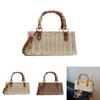 Woven Handbag For Women With Drawstring Closure For Summer Beach Vacation