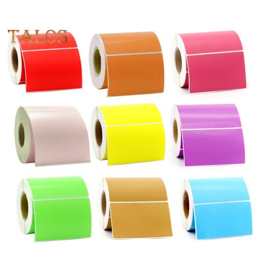 Прямые термоэтикетки Самоклеящаяся термопринтерная этикеточная лента Многоцелевые прочные на разрыв этикетки Наклейки для самостоятельной печати Логотип QR-код Имя Тег