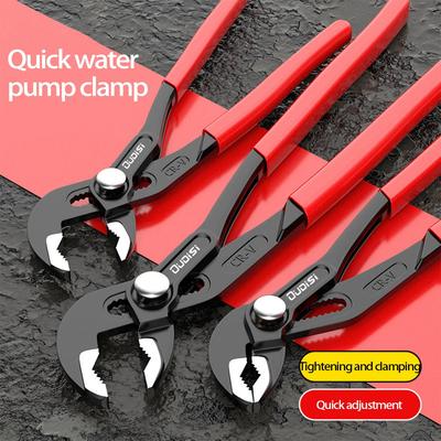 Многофункциональные регулируемые красные трубные клещи Otis, гаечный ключ с зевом 8" и 10"