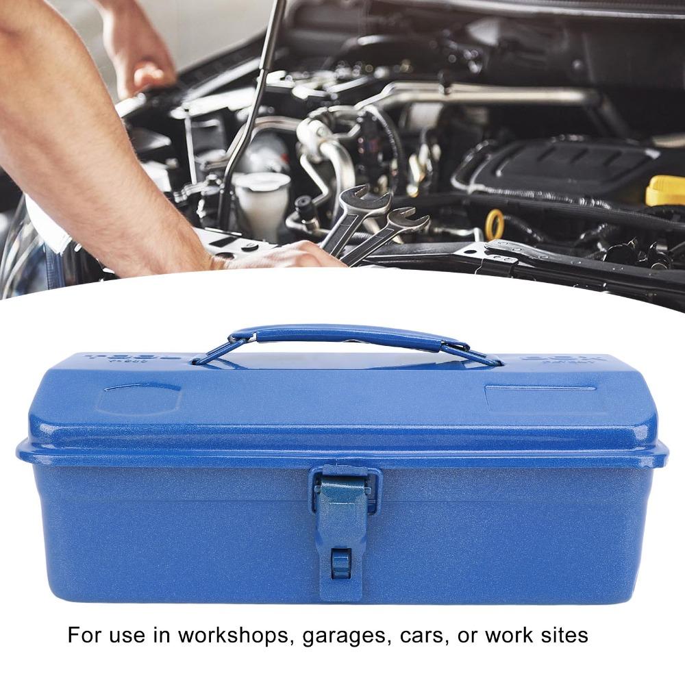 Three Specifications Portable Tool Box Hip Roof Style Metal Tool Box Steel Tool Box Auto Shop