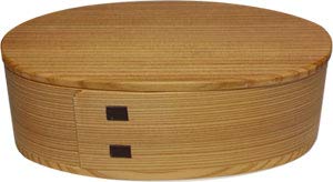 Odate Magewappa Oval Iroha Bento Akita Натуральный кедр Сделано в Японии (Средняя)