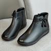 Зимние женские повседневные легкие ботильоны из натуральной кожи, женские теплые бархатные зимние ботинки для мам, водонепроницаемые нескользящие ботинки