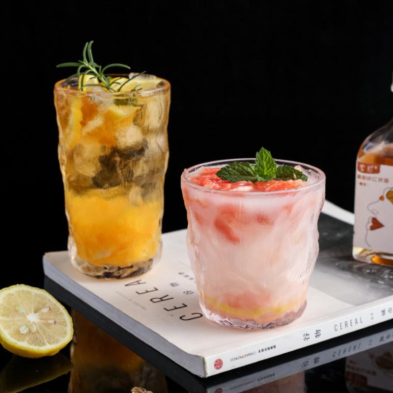 285 мл/380 мл стеклянные стаканы с узором «ледник» бутылка для воды женская чашка для фруктового сока детская кофейная чашка кухонная домашняя посуда для напитков пивная кружка