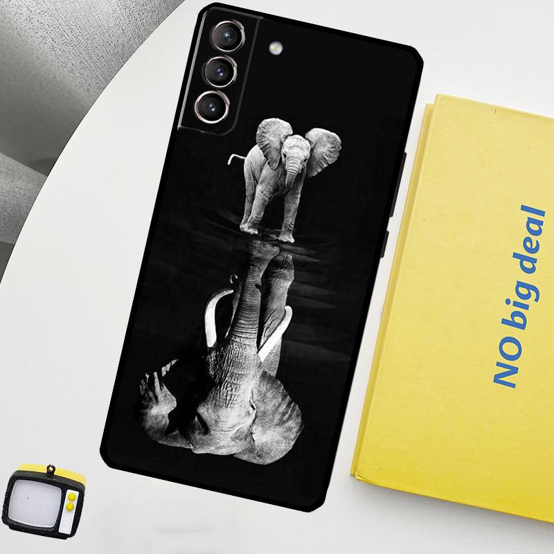 Elephant Baby Nature Phone Case For Samsung Galaxy S25 Ultra S20 S21 S22 S23 Plus S9 S10 S25 FE S24 Ultra Cover