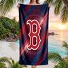 Модное пляжное полотенце Boston Red Sox, портативное, мягкое, быстросохнущее, для плавания, кемпинга, отпуска