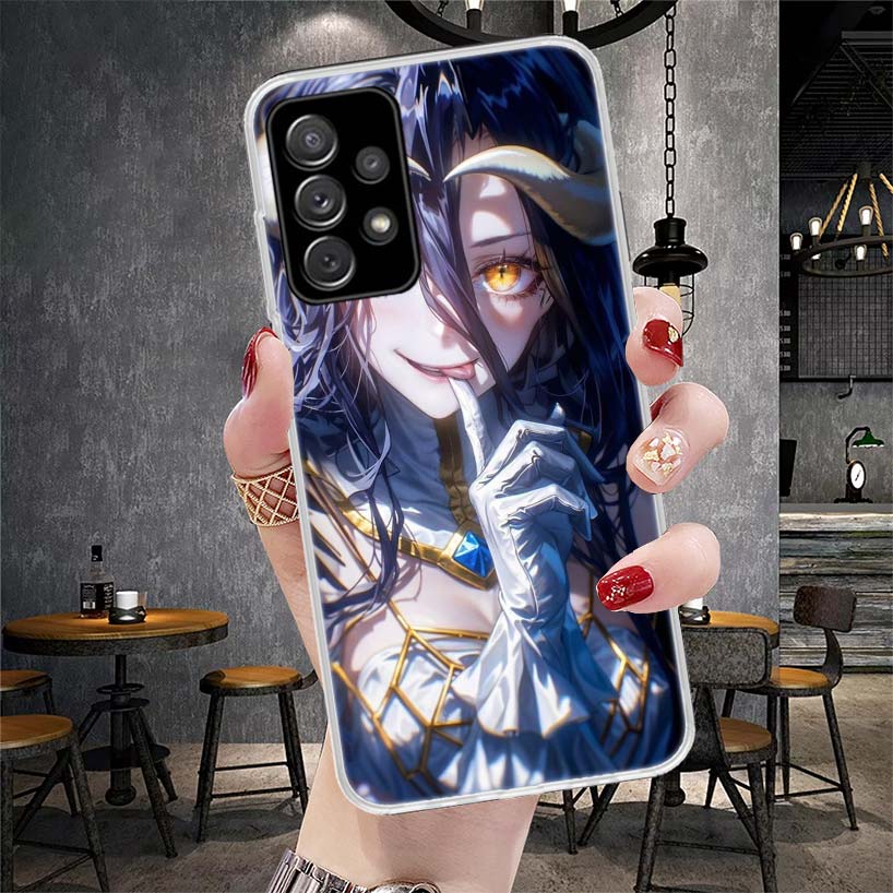 Мягкий чехол для телефона Albedo Overlord Anime для Samsung Galaxy A12 A22 A32 A52 A72 A02S A51 A50S A71 A70 A31 A20S Note 20 Ultra S10 A1
