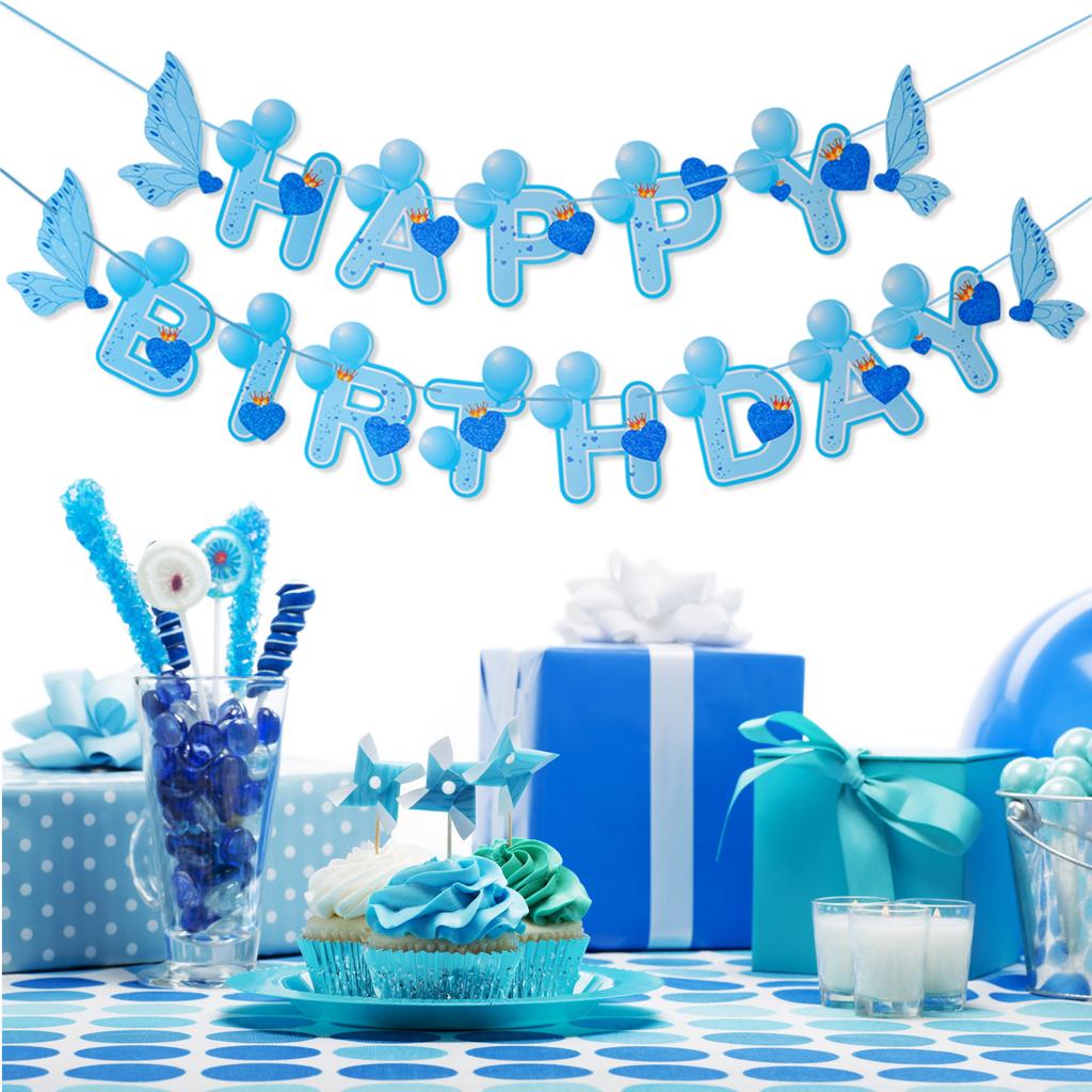 Баннер с днем рождения Украшения с днем рождения Знак с днем рождения Баннер на день рождения для вечеринки по случаю дня рождения