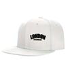 Лондон Черная Кепка Snapback с Золотым Принтом Унисекс Полиэстер Городская Повседневная Шляпа с Прямым Козырьком