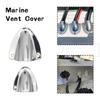 2pcs Durable Stainless Steel Marine Grade Midget Clam Shell Wire Cable Boat Vent Cover for Rowing Yacht Boat Accessories Marine