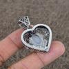 Moonstone Gemstone Handmade 925 Sterling Silver Jewelry Pendant 1.77" KKG-12