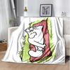 Simon'S Cat Flannel Blanket Soft Warm All-Season Throw, Design for Camping, Car Travel, Hiking Sofa, Bed, Office Perfect Gift for Parties
