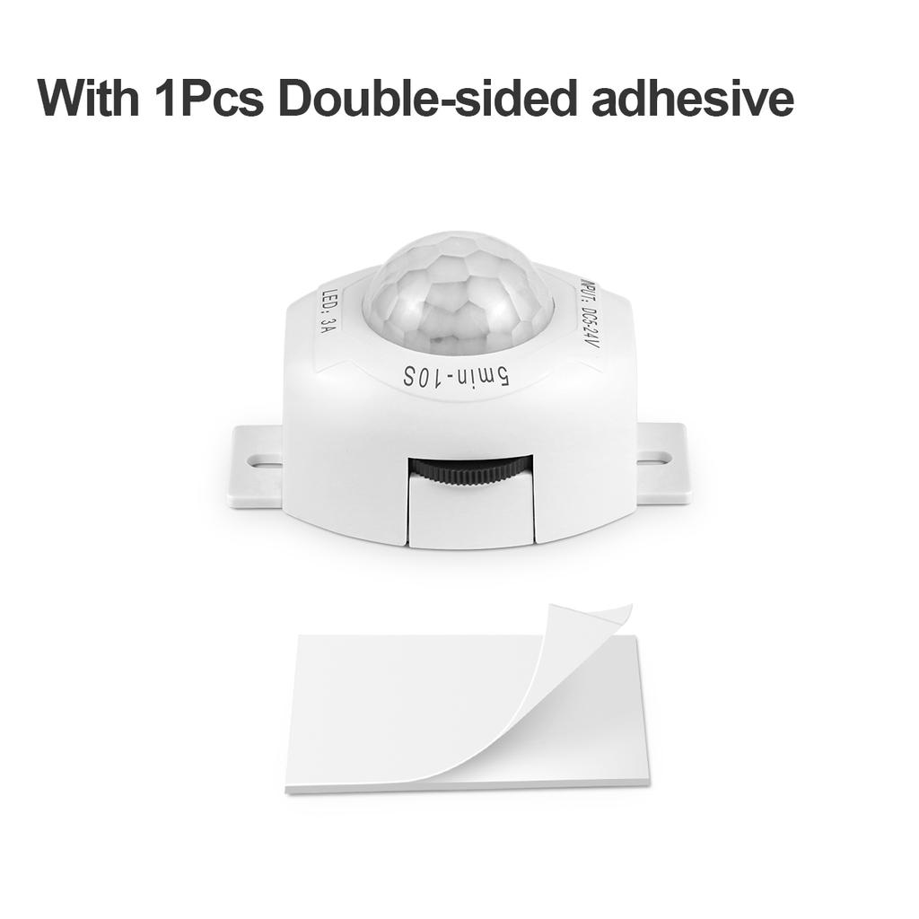 DC5V 12V 24V LED PIR Инфракрасный детектор ИК Индукционный датчик движения Переключатель Регулируемый датчик задержки времени Выключатель света для домашней лампы