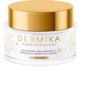Dermika Luxury Neocollagen 60+ Kolagenowy Krem Naprawczy Redukujący Zmarszczki I Bruzdy Na Dzień I Noc 50Ml