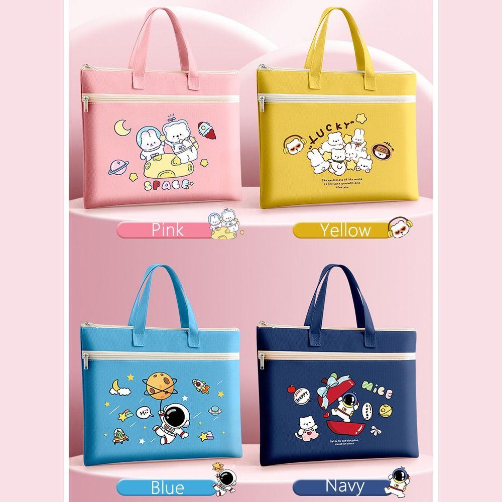 Двухслойная школьная сумка-тоут, холщовая сумка для файлов, симпатичная сумка для файлов формата А4, учебные принадлежности