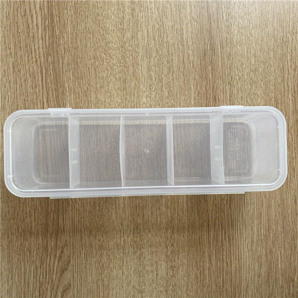 Transparent Cell Storage Box, Multi-Functional 5-Cell Storage Box, Suitable For Jewelry, Hair Band, Hair Clip Arrangement Box