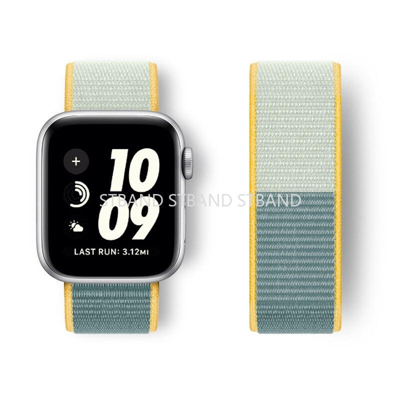 Nylon Loop Strap For Apple Watch Band 45mm 41mm 40/44mm Smartwatch Belt Correa Belt Bracelet iWatch Series 4 5 SE 6 7 Watchband