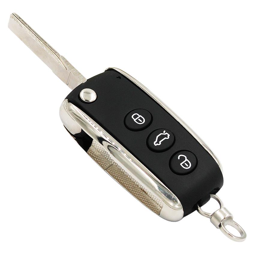 3-кнопочный складной корпус-брелок для ключа зажигания For Bentley Mulsanne Hurtling Gt Flying Spur Continental