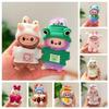 Mini Version 4.0 Vinyl Face Plush Blind Box Doll Clothes Christmas Set Small Nose Gaga Heart Bottom Password