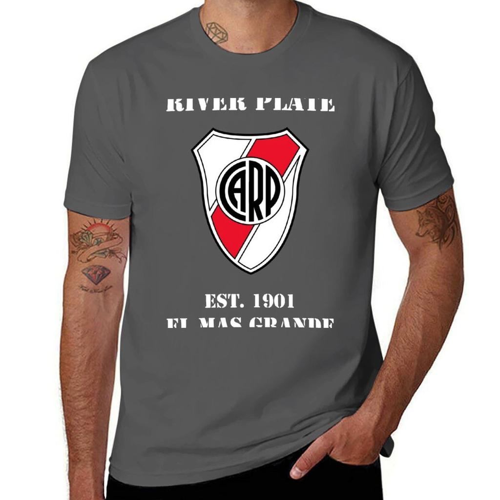 ФУТБОЛКА RIVER PLATE FC черная хлопковая футболка однотонная для мужчины упаковка футболка для мужчины 100 процентов хлопка Футболка