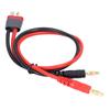 14AWG T Plug to 4.0mm Banana Plug Male Charging Cable RC Car Charging Cable for Outdoor