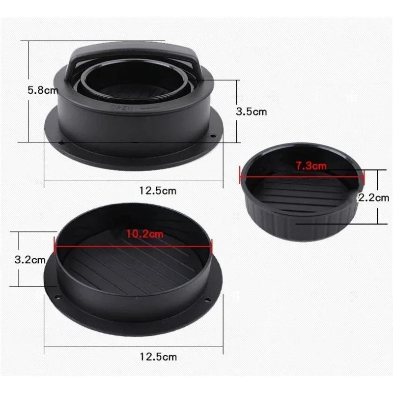 Пресс для котлет для гамбургеров, Форма круглая из ПП, Антипригарная, Для фаршированных котлет, Пресс-форма для говяжьих пирогов на гриле, Кухонные принадлежности