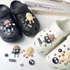 Cute Cartoon Coal Ball Shoe Accessories - 3D Creative DIY Decoration Buckles